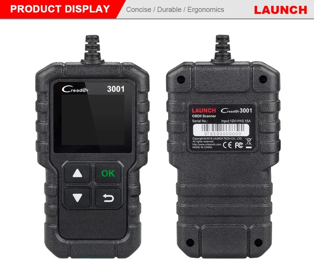 LAUNCH X431 CR3001 OBD2 Diagnostic Scanner