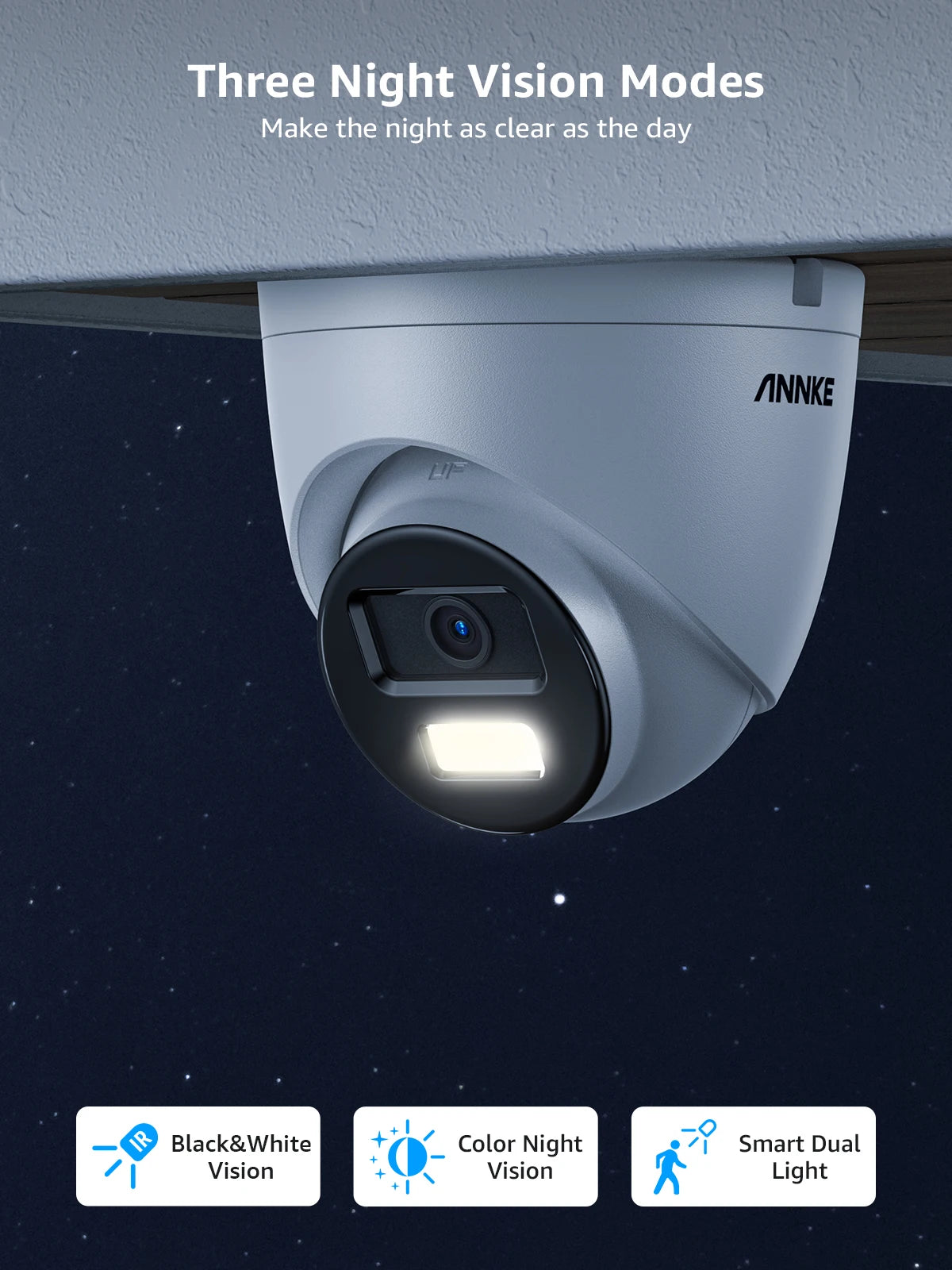 ANNKE 8MP Outdoor PoE Security Camera with Two-Way Audio