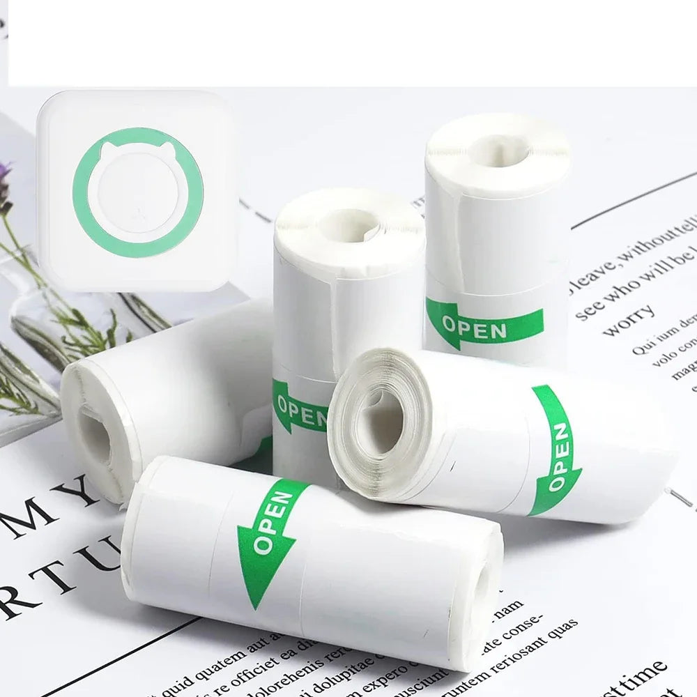 57 mm Thermal Label and Colour Paper Rolls, 6 m per Roll