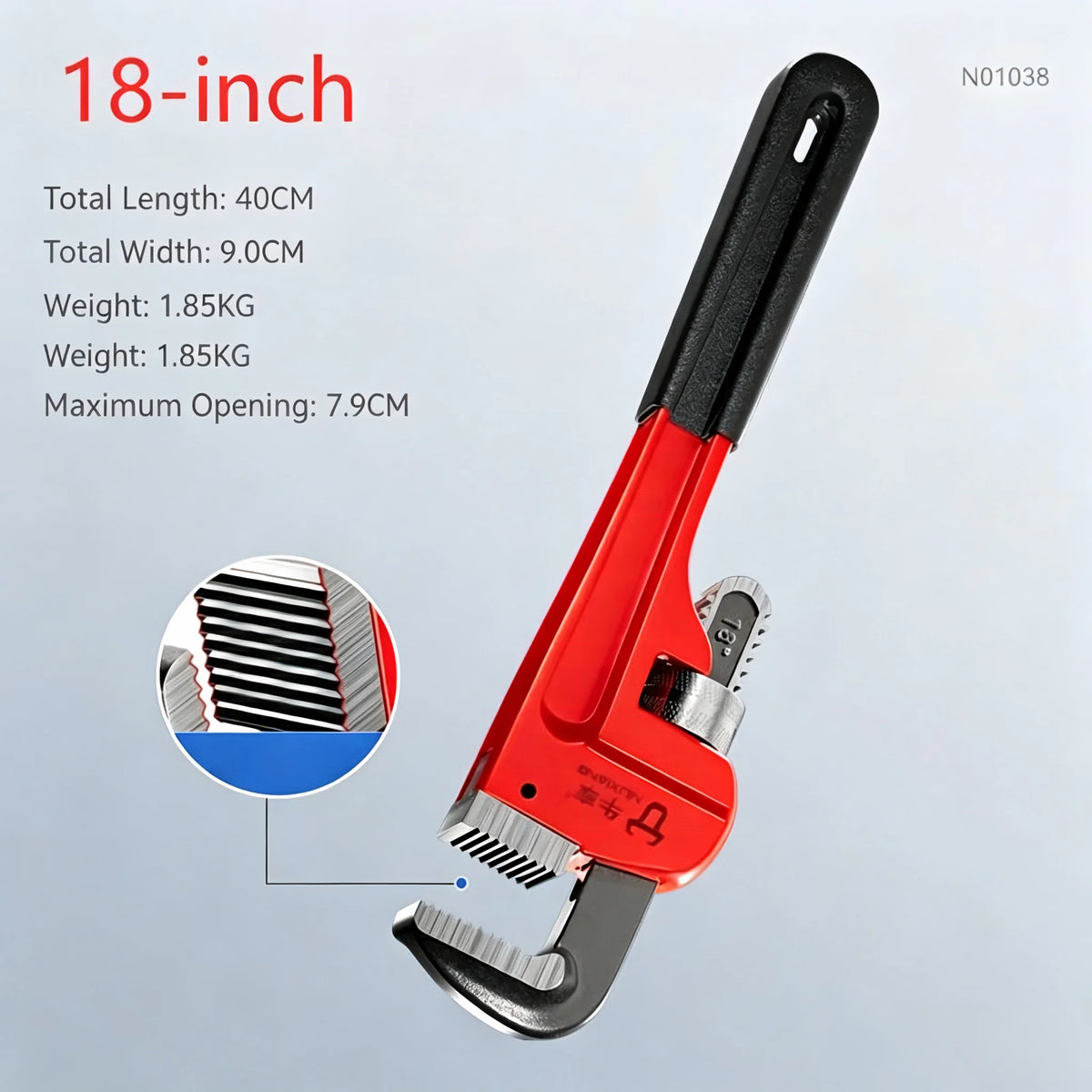 Carbon-Steel Adjustable Pipe Wrench