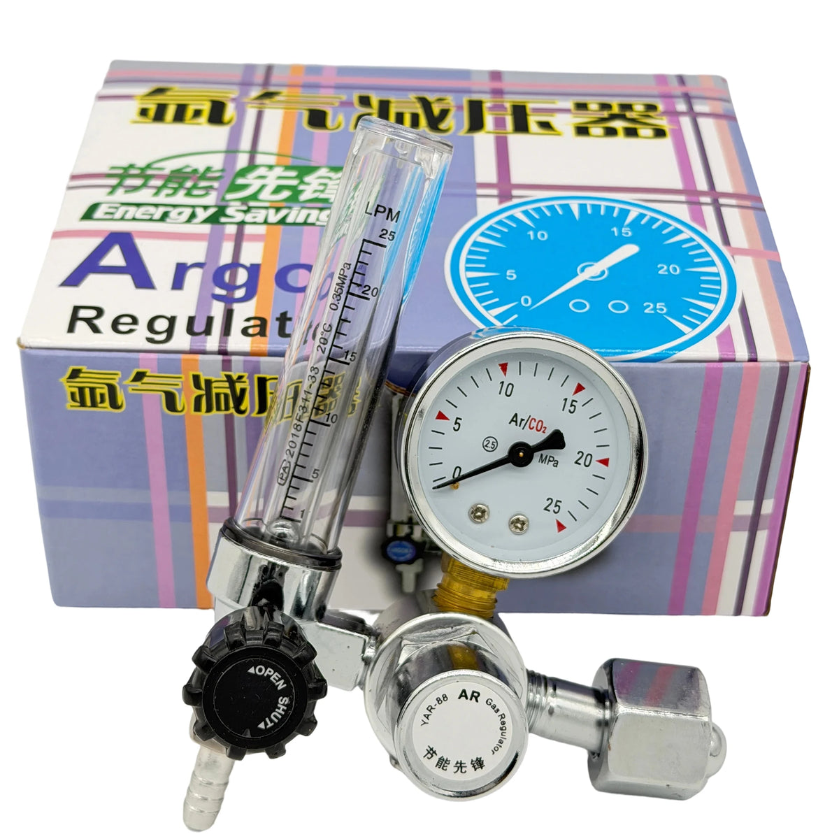 Argon- eller CO2-gasregulator - Tillval
