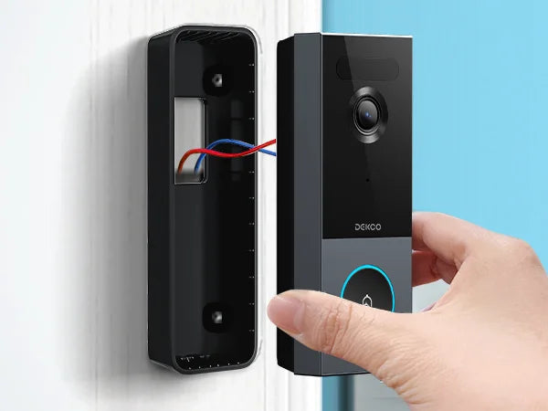 5MP WiFi Video Doorbell with Motion Detection and Two-Way Audio