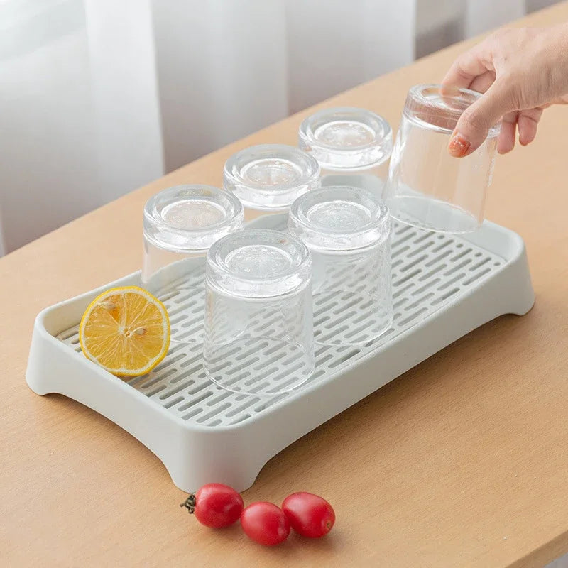 Rectangular Draining Tray with Slotted Insert