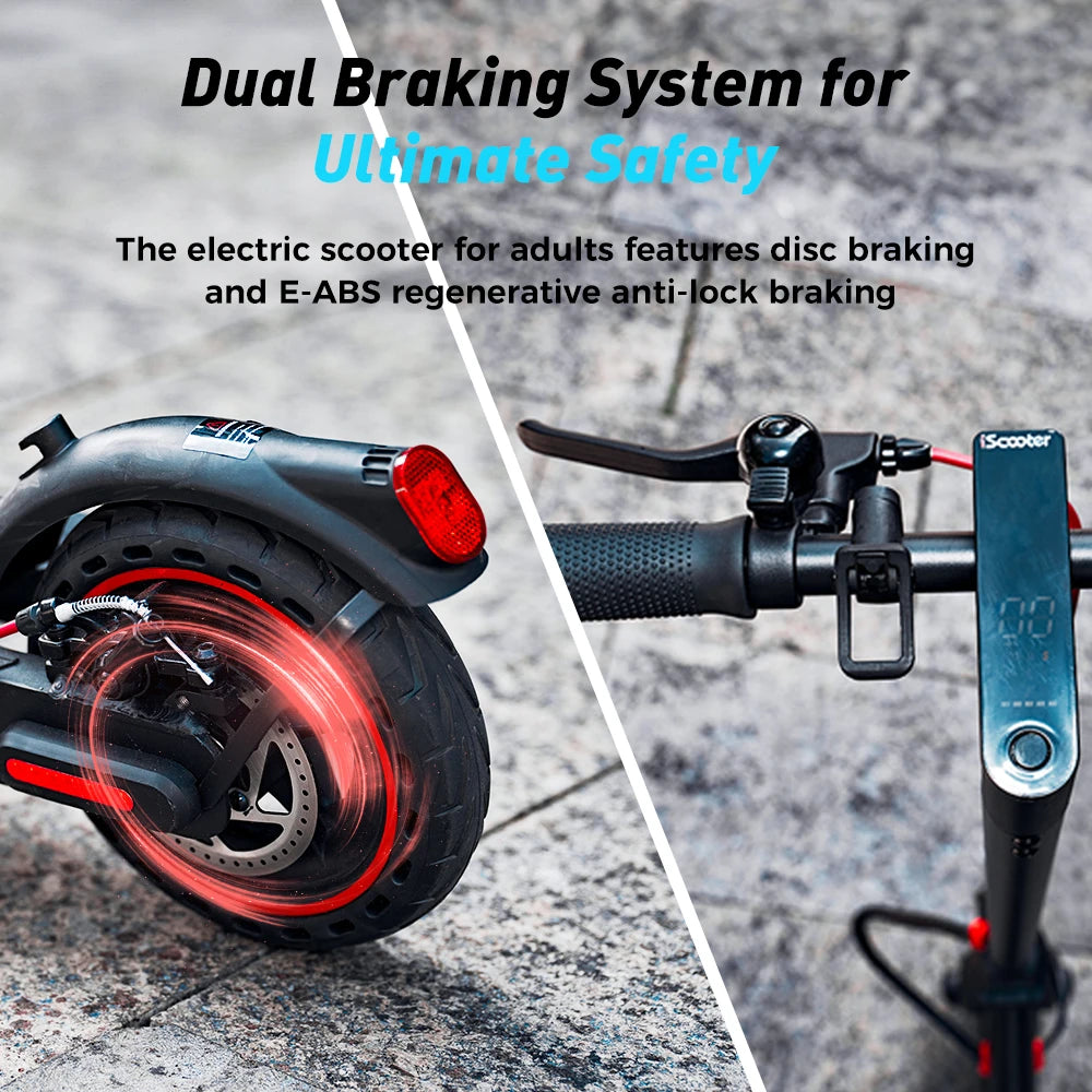 iScooter i9 Electric Scooter with 8.5 Inch Honeycomb Tires