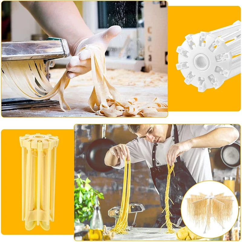 Folding 10-Arm Pasta Drying Rack