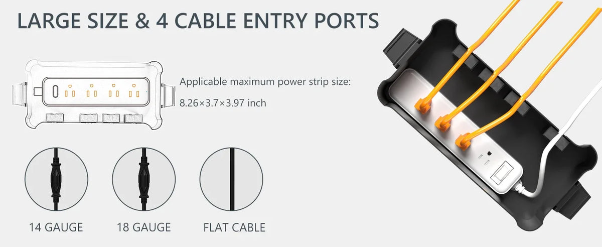 Outdoor Cable-Connection Box - Four or Six Ports