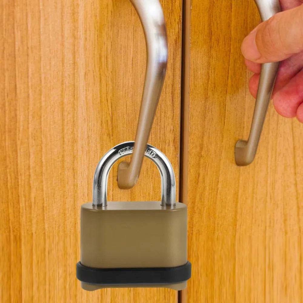 Number Lock, Resettable 4-Digit Combination Padlock, Waterproof and Heavy Duty, Number Combination Lock, 2 Pieces