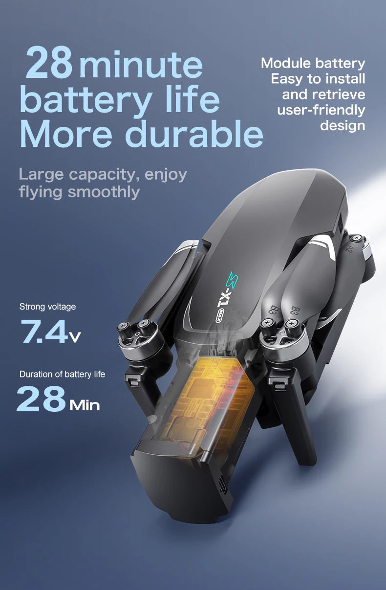 S-X1 MAX Profesyonel GPS Drone 4K Gimbal Kameralı