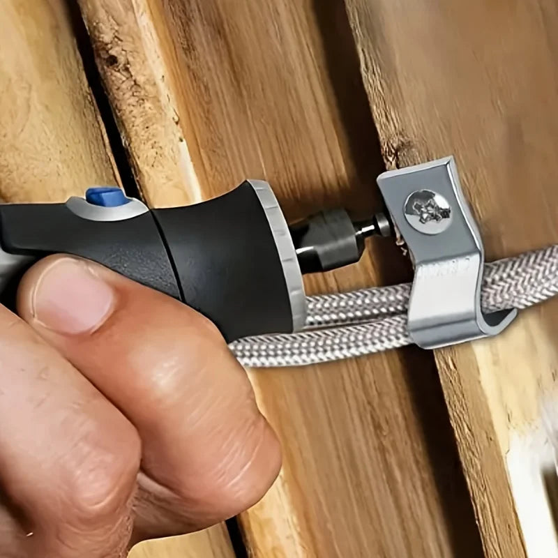 Clips de fixation pour câbles et tuyaux en acier inoxydable, 50 ensembles