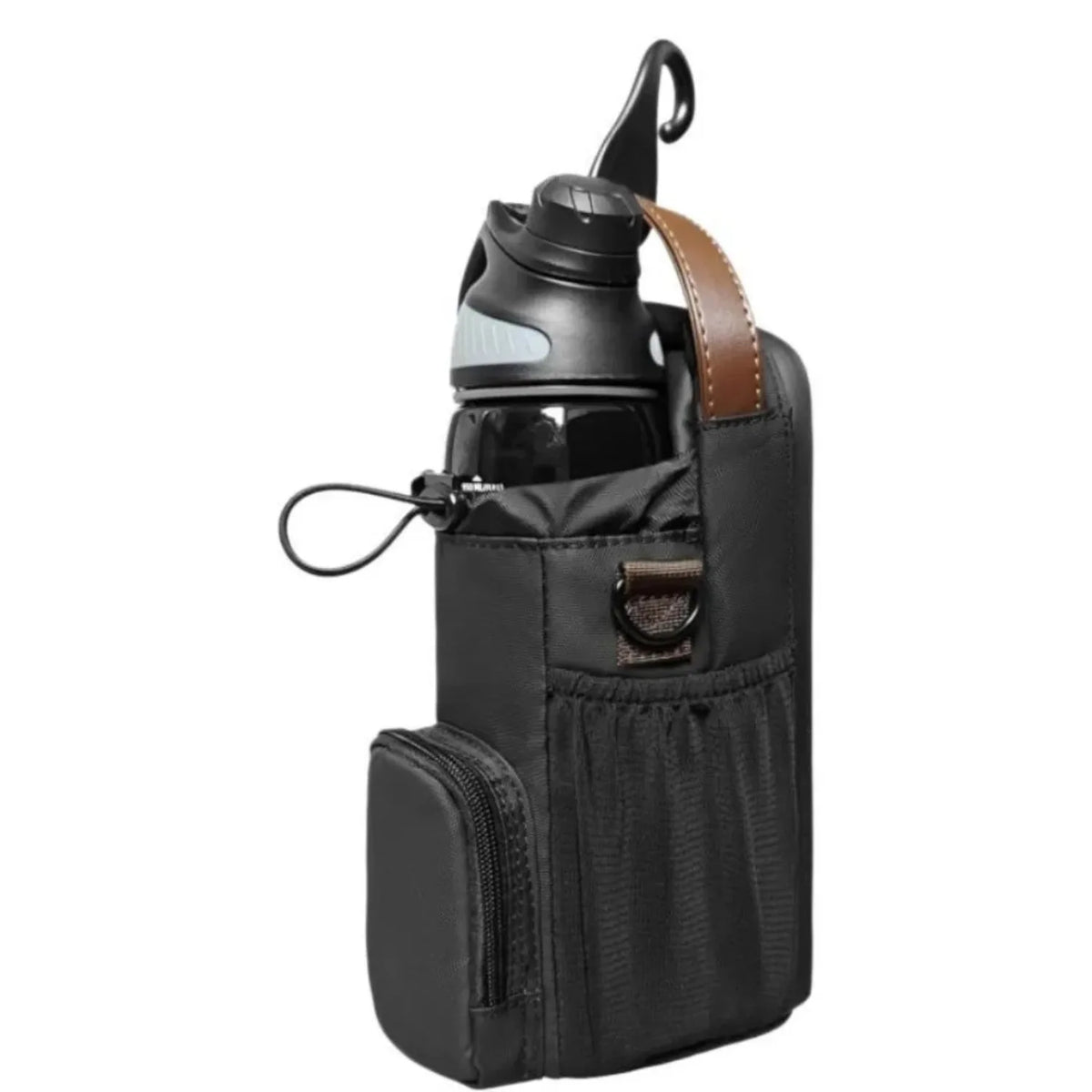 Magnetic Gym Bag with Phone Pocket and Water Bottle Pouch