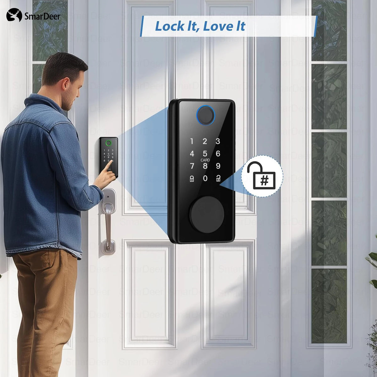 L001-TYWF Fingerprint and Wi-Fi Door Lock