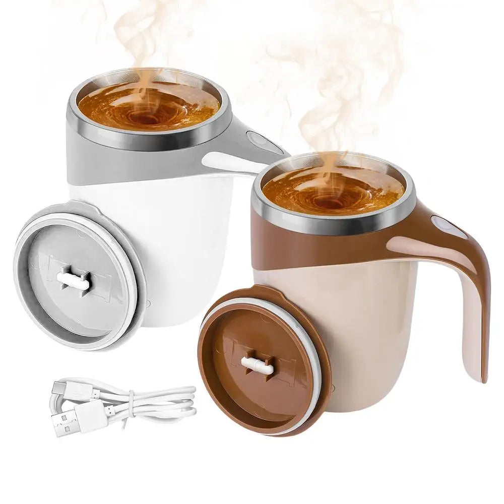 Magnetic Coffee Stirrer Mug Rechargeable Automatic Quiet Fast Stirring Cup With Lid