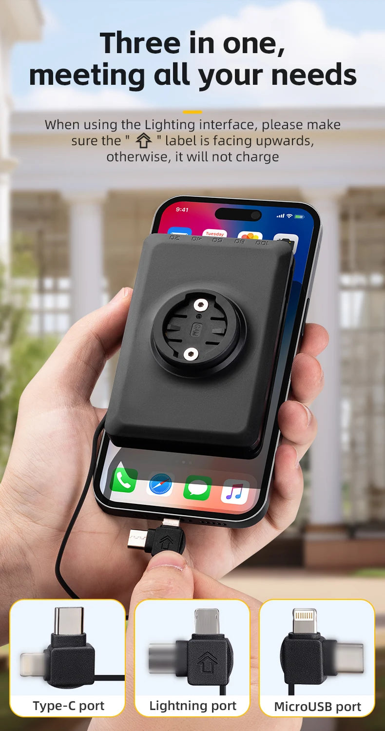 Bicyklové svetlo 5000mAh s digitálnym displejom a IPX6 nepremokavé