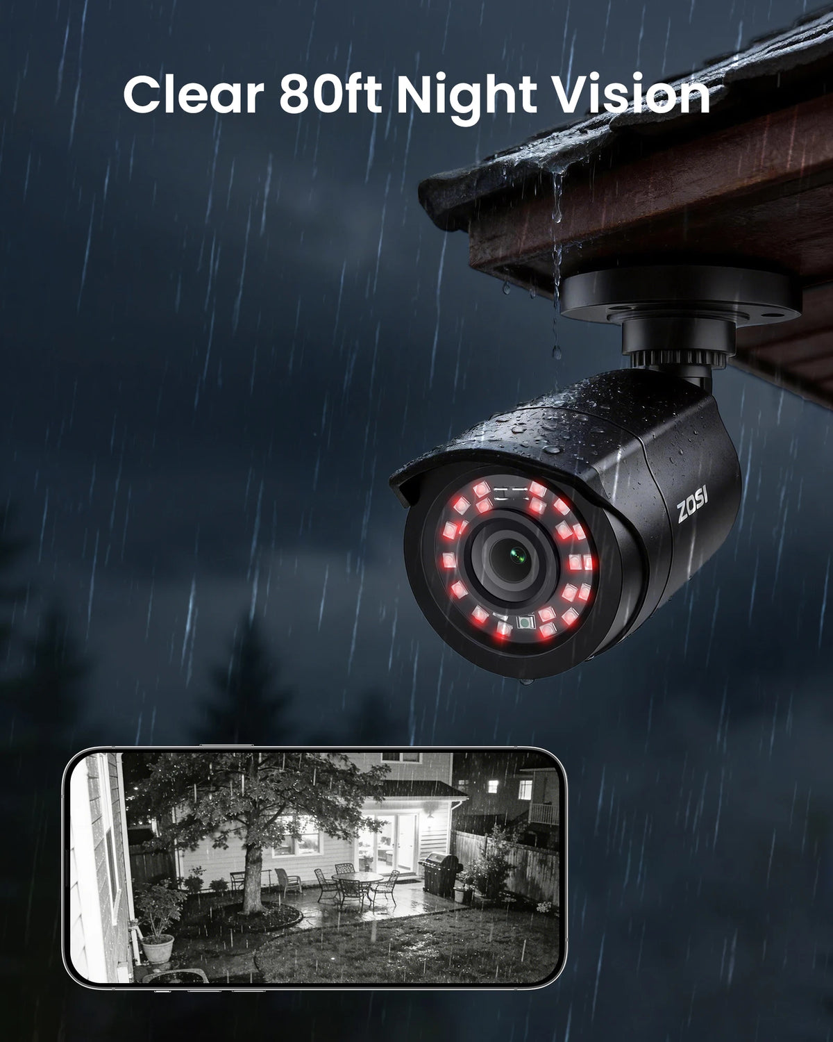 8CH 1080P Wired Security Camera System DVR Kit