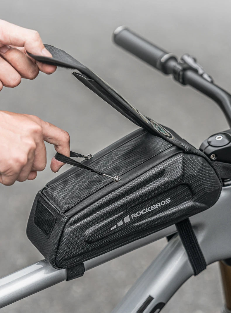 1.7L Waterproof Bike Frame Bag with Touchscreen