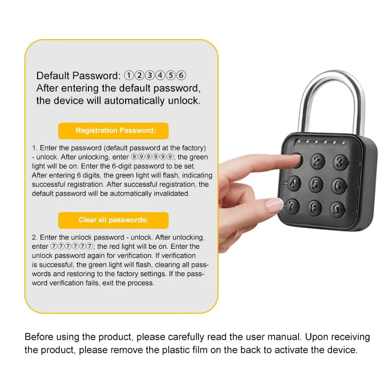Waterproof Password Combination Padlock