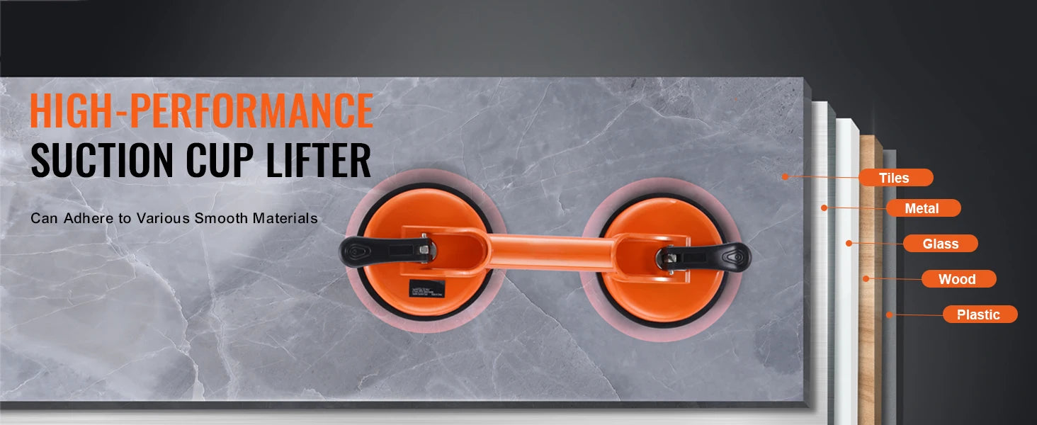 SucceBuy 4.7" Glass Vacuum Suction Cup Set (2 Pack)