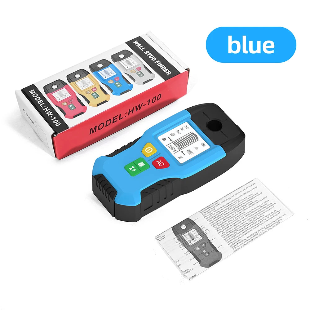 HW-100 Wall Scanner for Studs, Metal and AC Cables