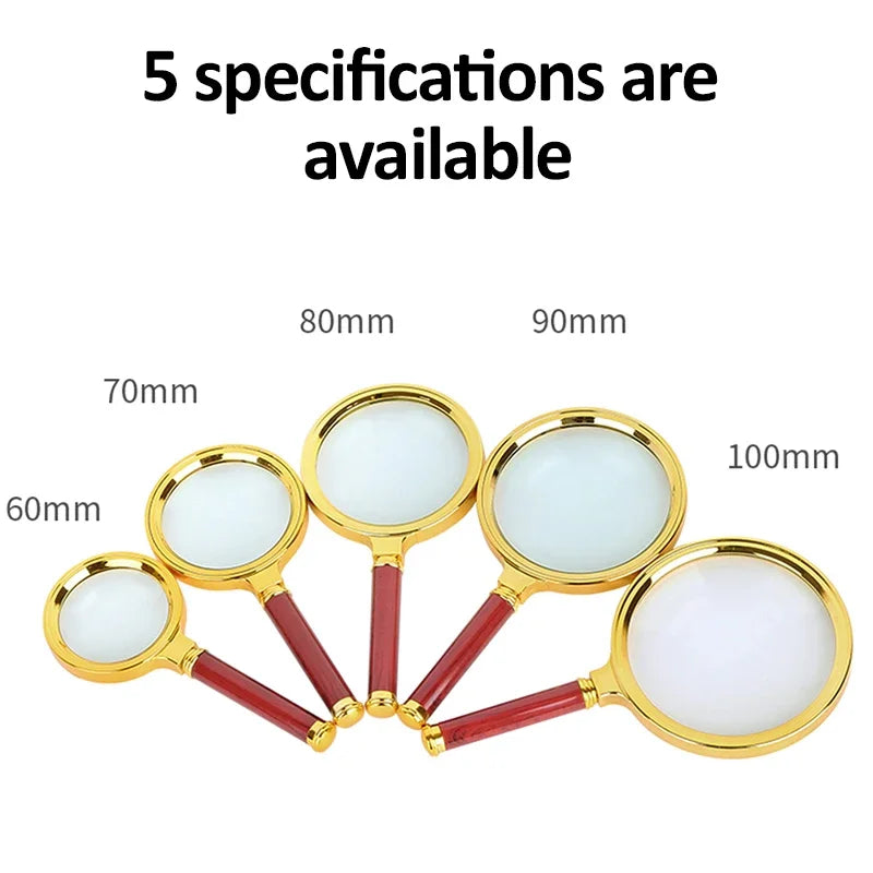 Handheld Reading Magnifier - Multiple Lens Sizes