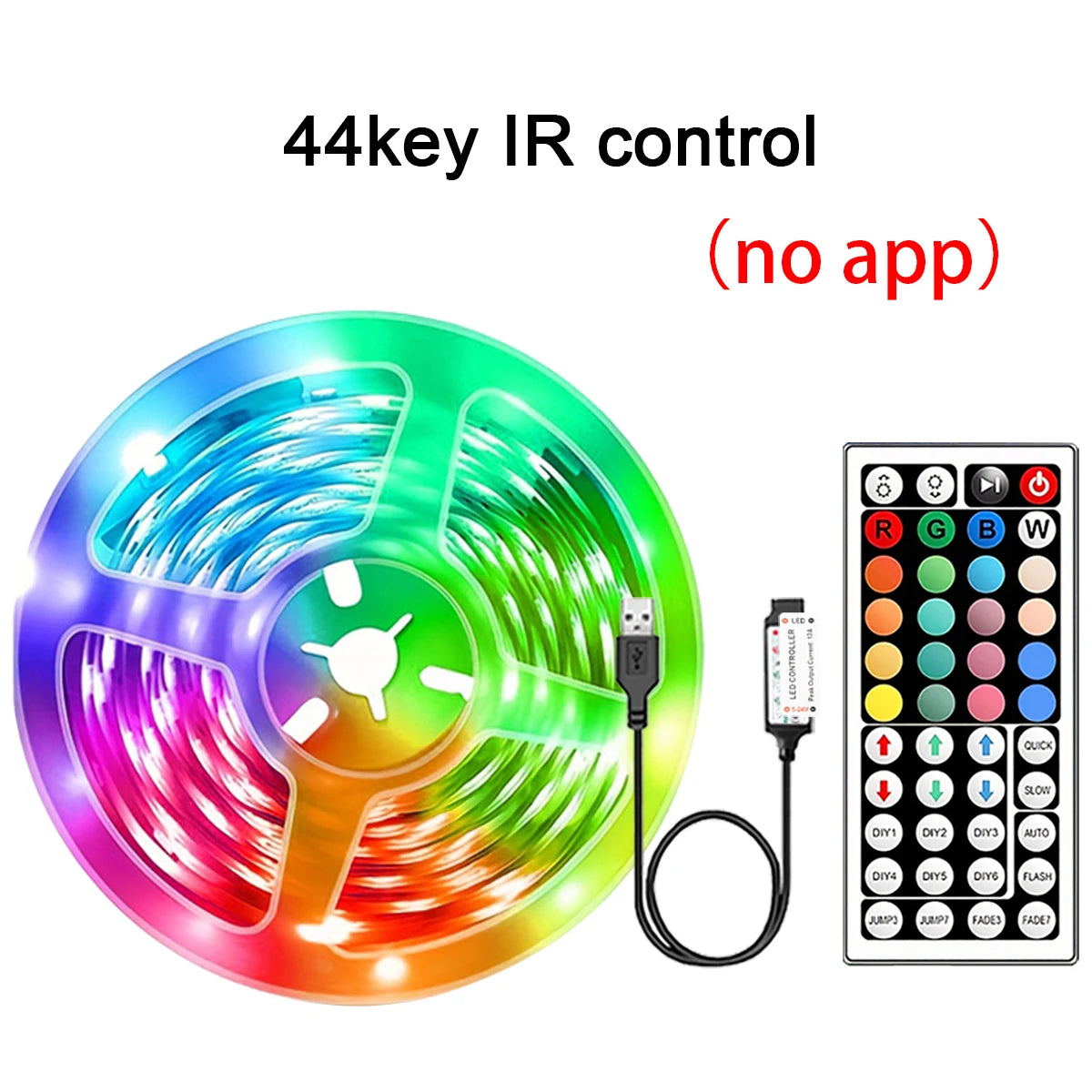 RGB Led Strip Lights 5m 10m 20m 30m Led Room Light with APP Control Flexible Ribbon Luces Led Tape for Room Bedroom Decoration 