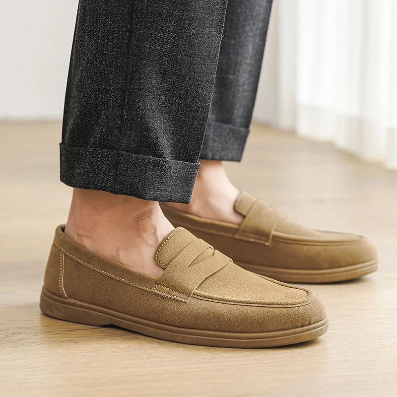 Men's Slip-On Loafers Lightweight Breathable Casual Walking Shoes