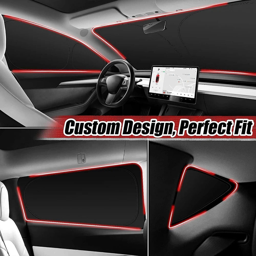 Vehicle Window Sunshades for Model 3 and Model Y – Options