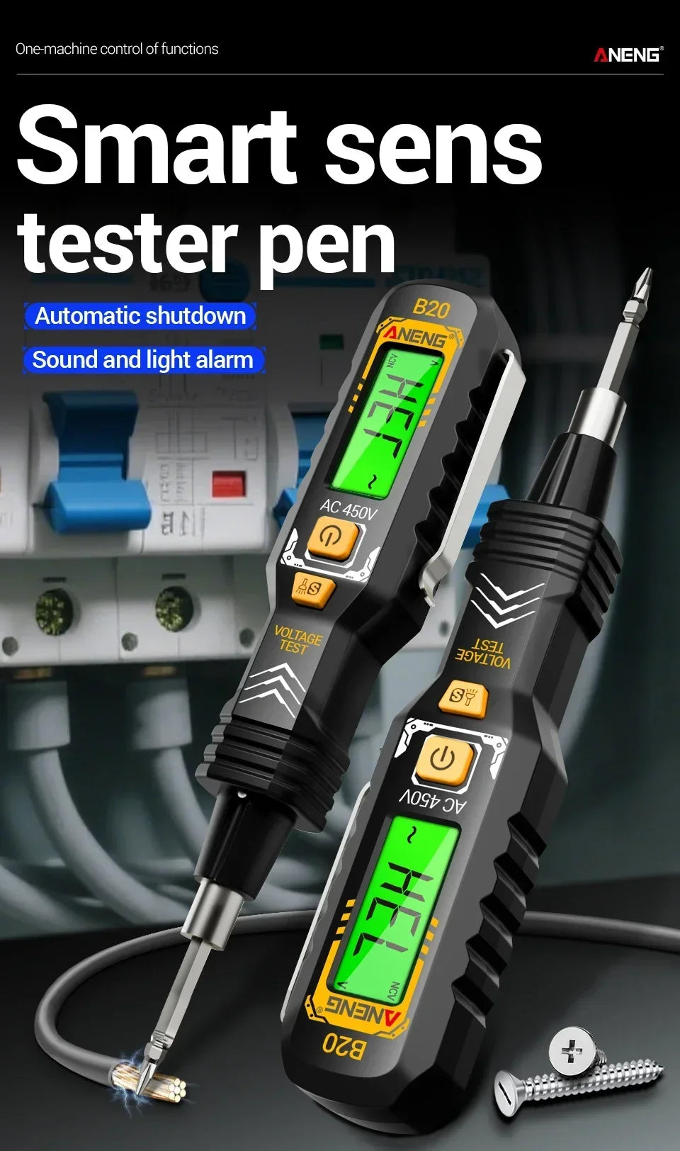 Tester di tensione B20 e cacciavite