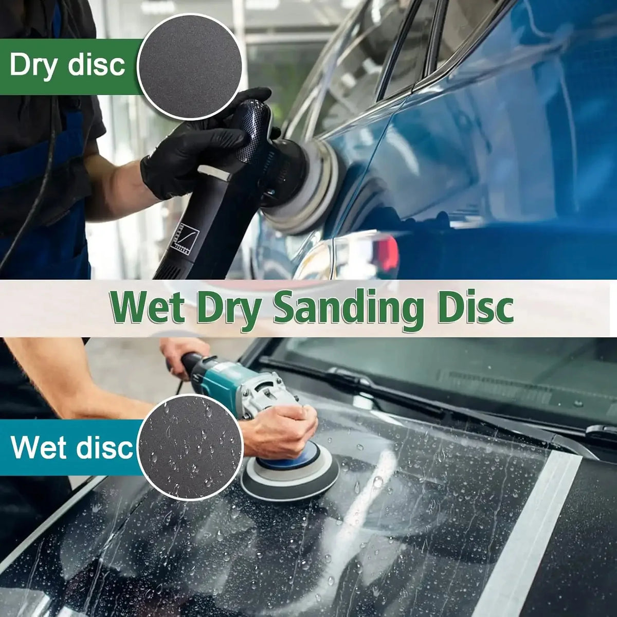 24pcs Sandpaper 5Inch, Grit 1000/1500/2000/3000/4000/5000 Sandpaper Pads, Round, No-Hole, Wet and Dry Sanding Discs, Random Trac