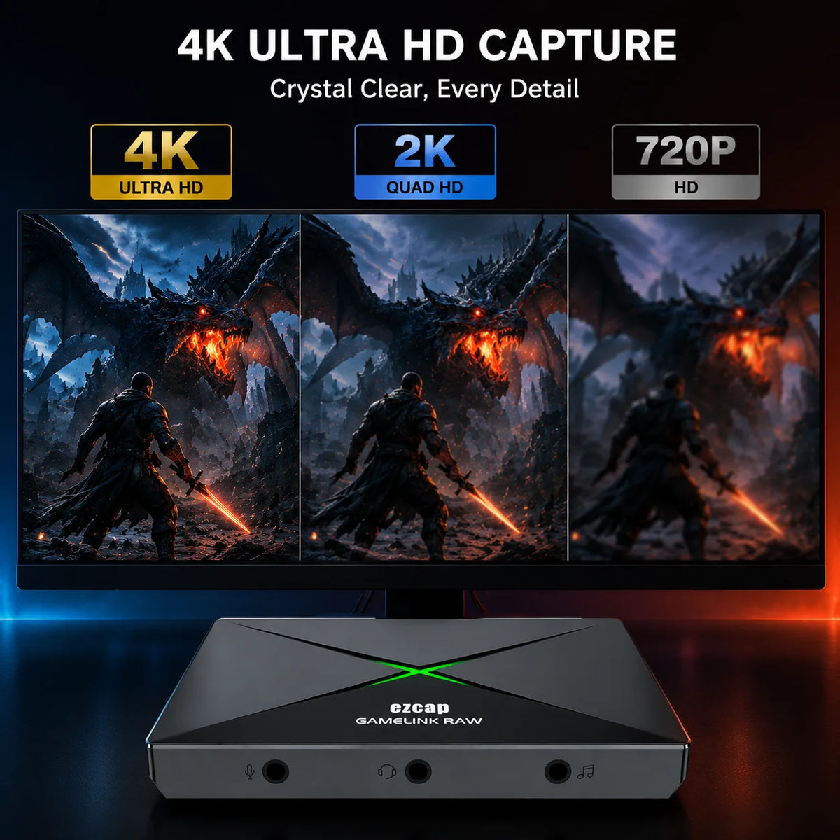 Ezcap333P 4K HDMI video capture karta USB 3.0 Type-C 1080P120 hráč video grabber pre PS5 Xbox Switch OBS Live Streaming Recorder