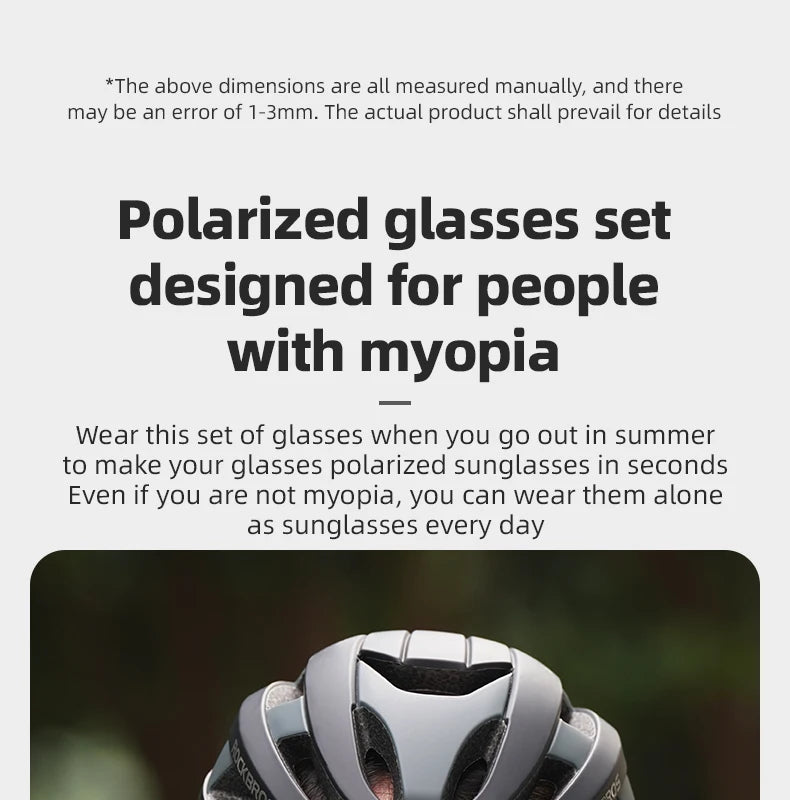Polarized Cycling Sunglasses with Myopia Frame TR90 Sport Goggles
