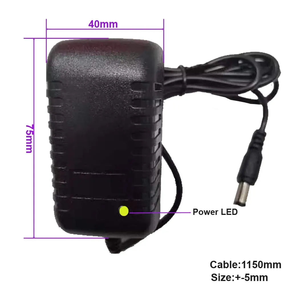 Power Adapter AC 100-240V Input DC Output Supply Charger EU/US 12V Universal Adapter Converter Plug for Camera DVR LED Robot LED 