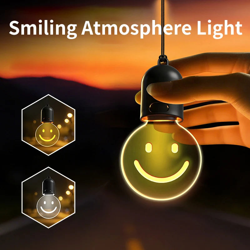 Car Interior Light Pendant, Bulb or Smile Design