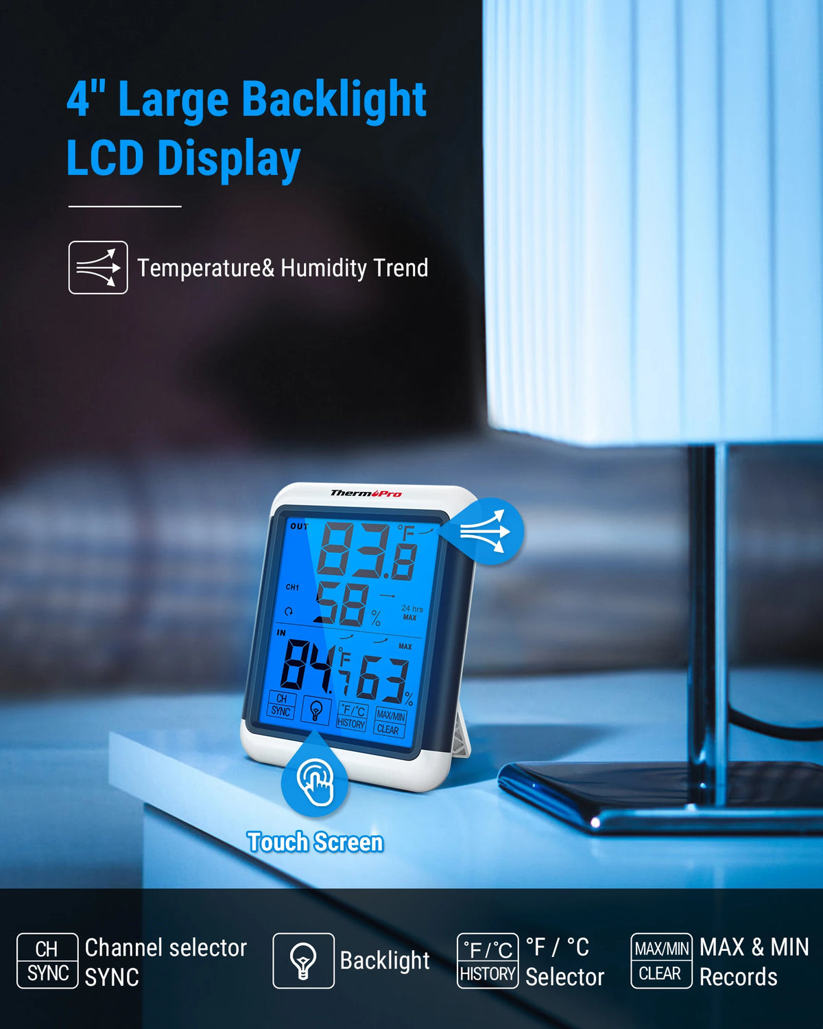 TP65C Temperature and Humidity Monitor