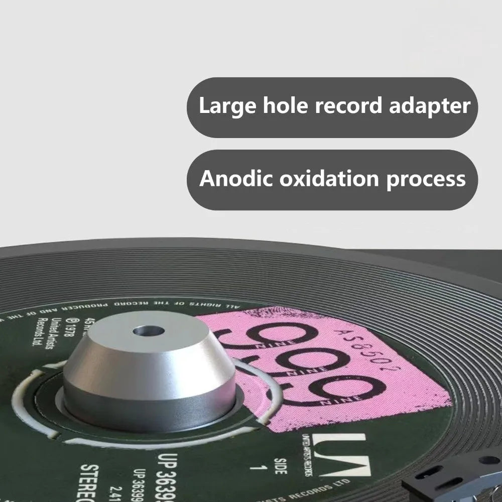 Metal 45 RPM Record Adapter for 7-Inch Singles