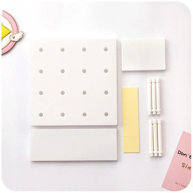 Plastic Pegboard Wall Organiser, Colour Options