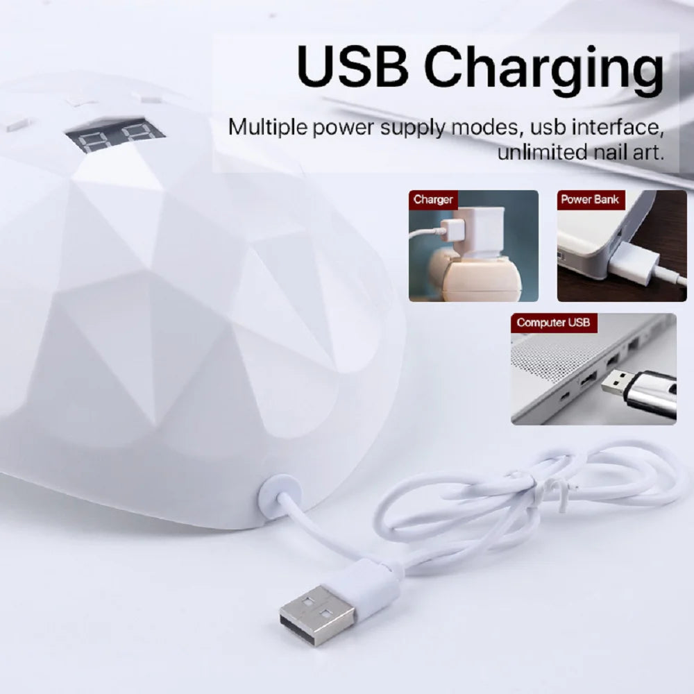 UV LED Gel Nail Lamp with Three Timers