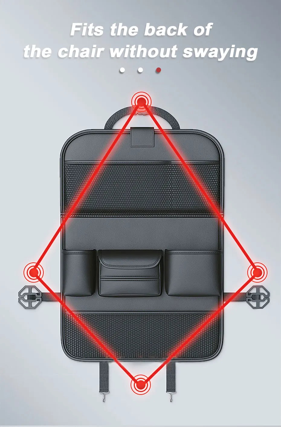 SEAMETAL Car Seat Back Organizer Auto Back Seat Storage Bag with Foldable Table Tray Tablet Holder Tissue Box Car Accessories