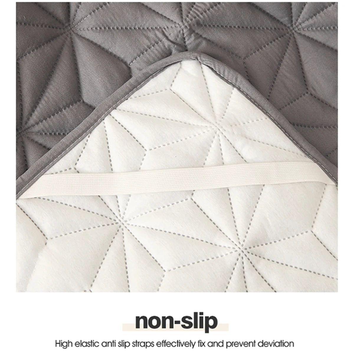Waterproof Mattress Topper with Elastic Band Quilted Protector Pad Bedspread Winter Mattress Cover for Single/Double Bed 140/160 