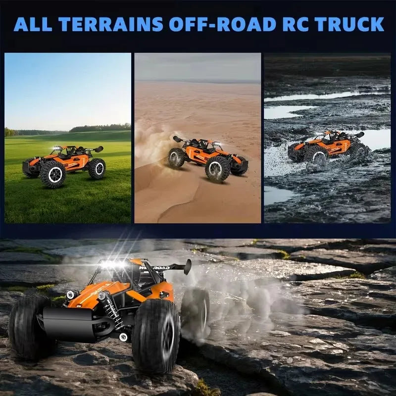 Terénne RC auto s pohonom 2WD a LED svetlami, mierka 1:16