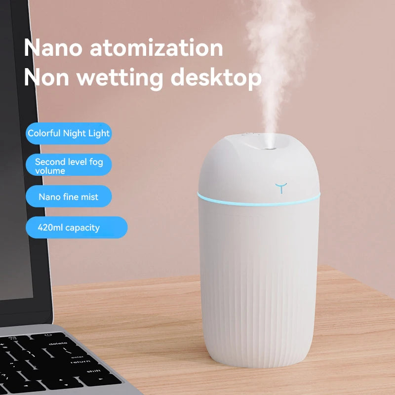 Humidificador ultrassónico USB compacto
