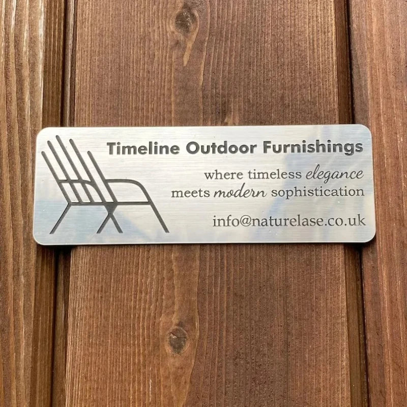 Targa identificativa personalizzata in acciaio inossidabile per cassetta postale e porta