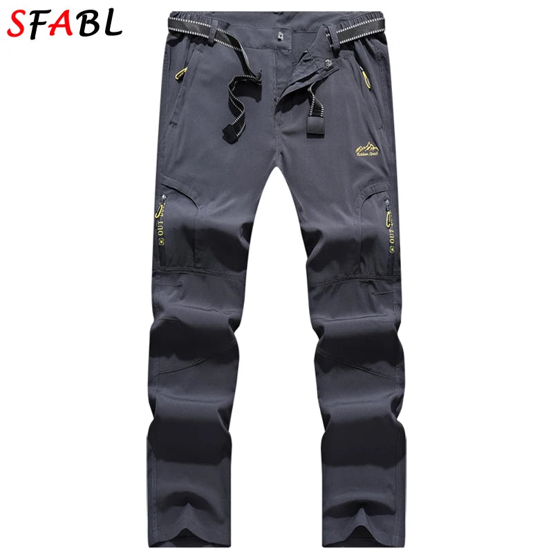Men’s Quick Dry Hiking Pants Stretch Waterproof Multi Pocket