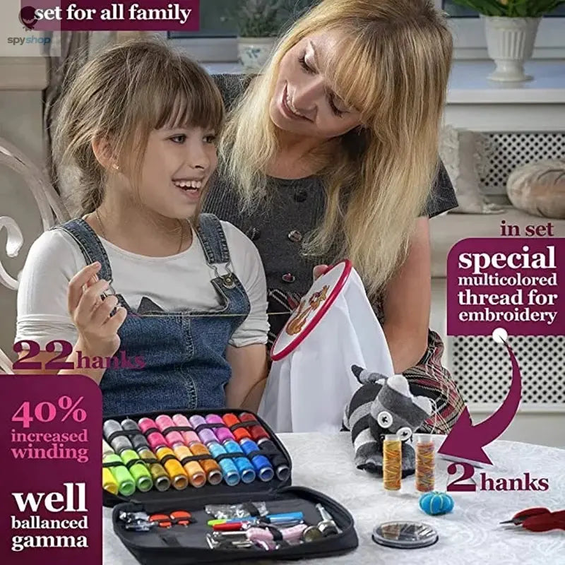 Sewing Kits DIY Multi-function Sewing Box Set for Hand Quilting Stitching Embroidery Thread Sewing Accessories Sewing Kits Spy-shop.com