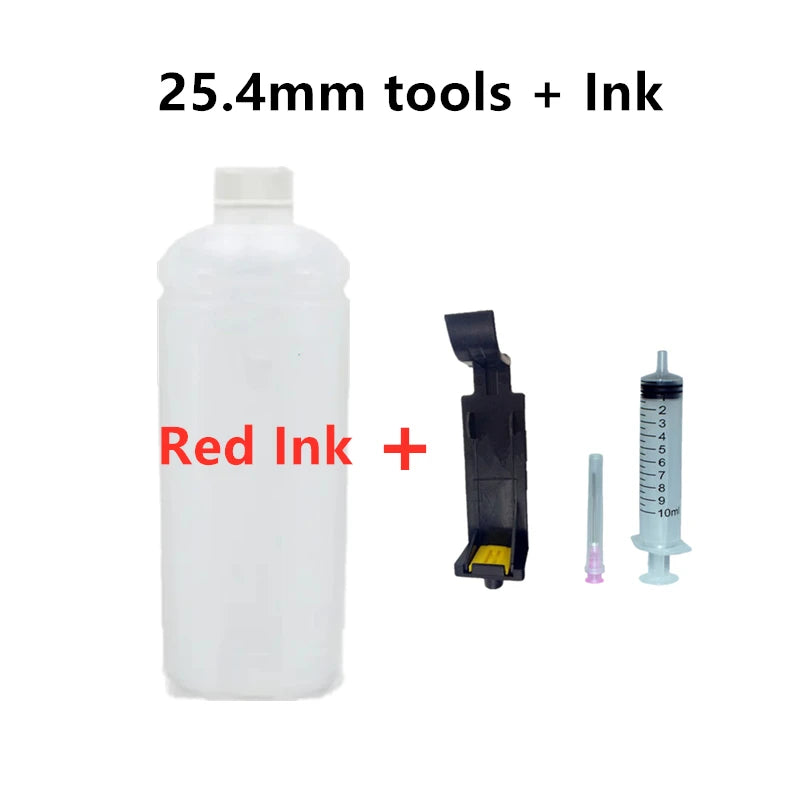 Eco 100ml Refillable Ink Compatible Quick-drying Solvent Ink Refill Ink Tool Snap Fill for 12.7mm Handheld Inkjet Printer