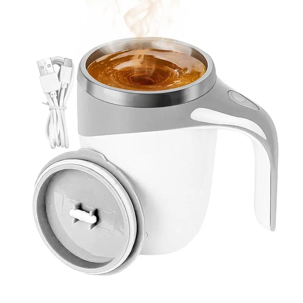 Magnetic Coffee Stirrer Mug Rechargeable Automatic Quiet Fast Stirring Cup With Lid