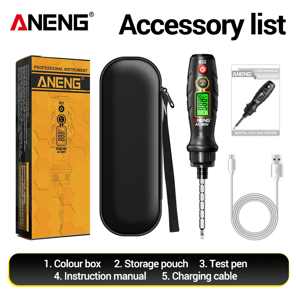 B22 Rechargeable Voltage Tester and Screwdriver