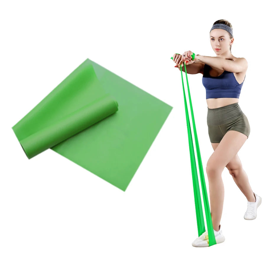 Long Training Stretch Bands Yoga Pilates Resistance Band for Physical Lower Body home Strength Elastic Exercise Bands 