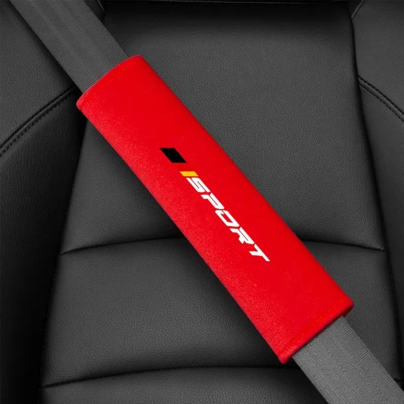 2 Pcs Soft and Comfortable Car Seat Belt Cushions, Personalized and Fashionable Seat Belt Cushions, Suitable for Vehicle Use