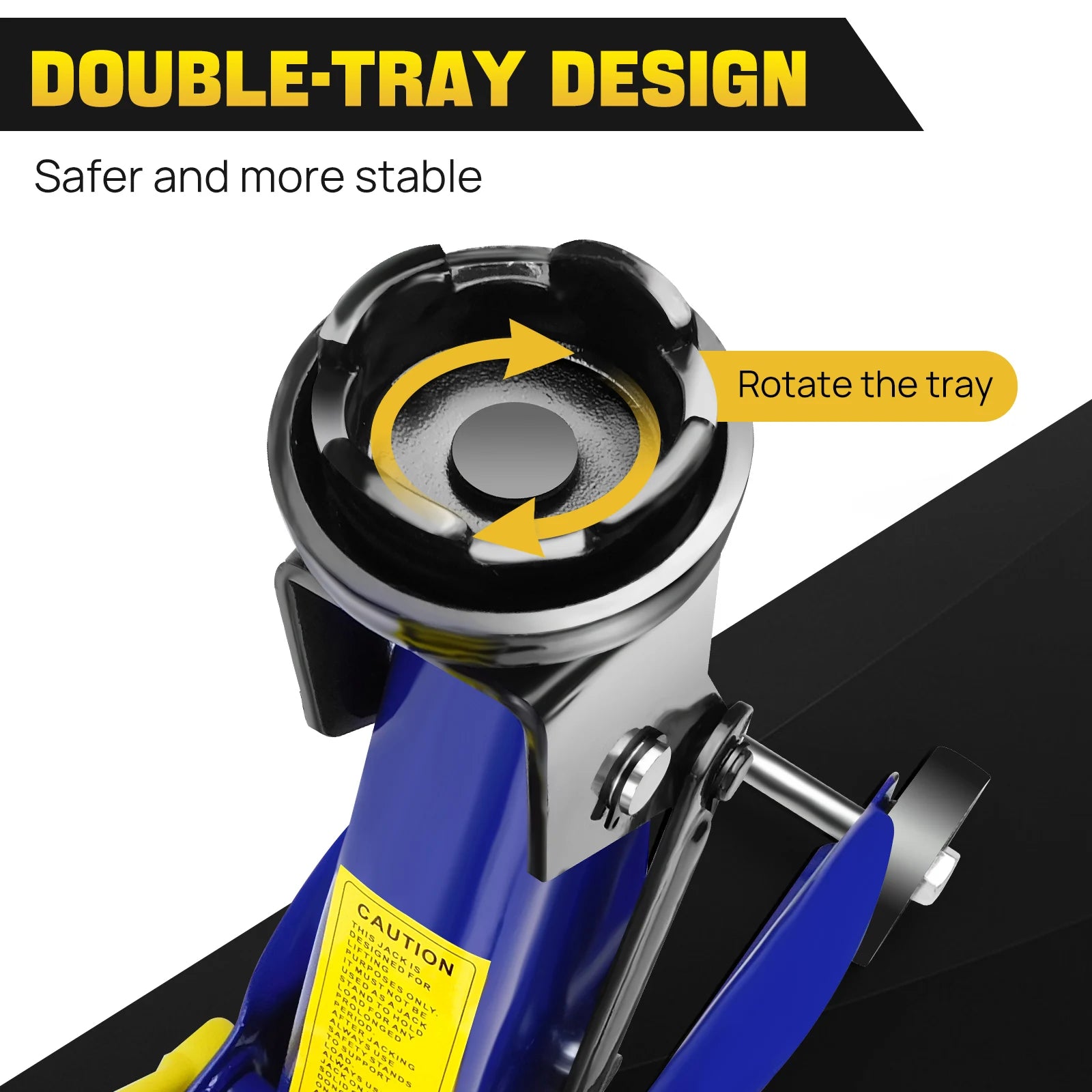 Ensemble combiné cric de sol et support