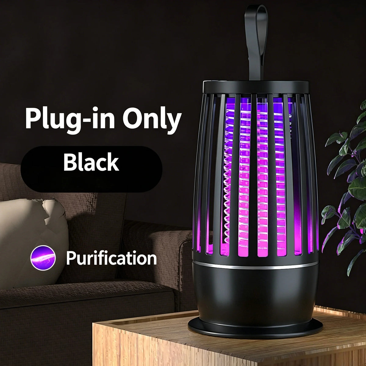 مصباح قتل البعوض 2 في 1 USB صاعق حشرات كهربائي مصيدة حشرات مع ضوء ليلي LED لغرفة النوم والتخييم في الهواء الطلق والدبابير والبعوض والذباب
